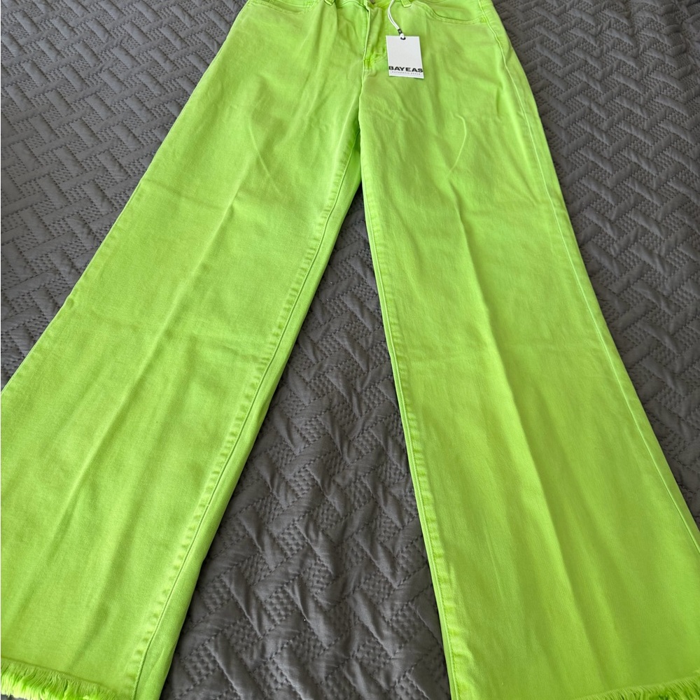 Bright Lime Green Women's Jeans